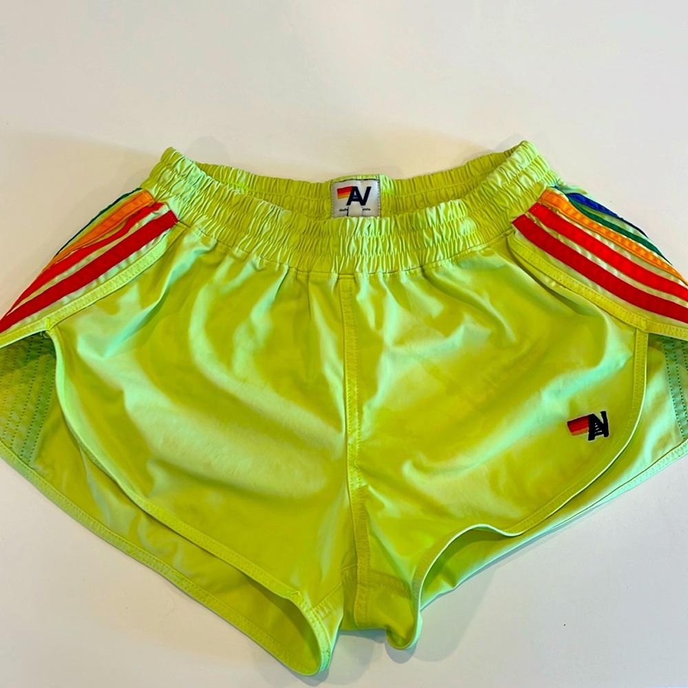 Aviator Nation ladies size small neon shorts